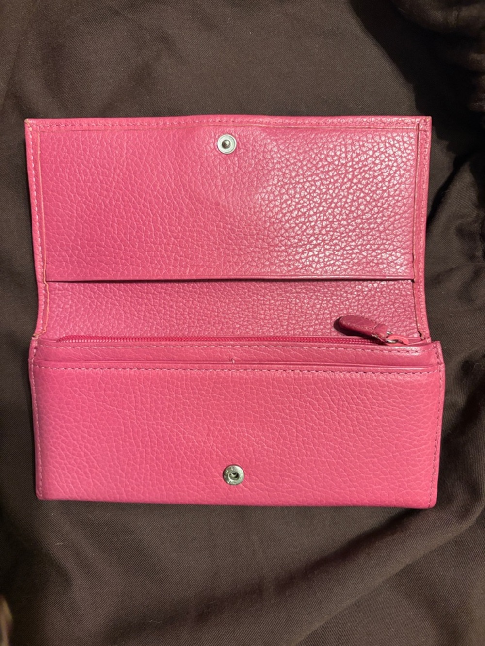 My Flat in London Hot Pink Bow Wallet with Crystal Accent - Picture 4 of 6